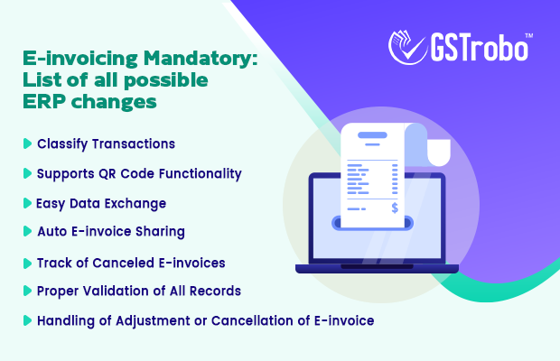 ERP changes under e-invoicing