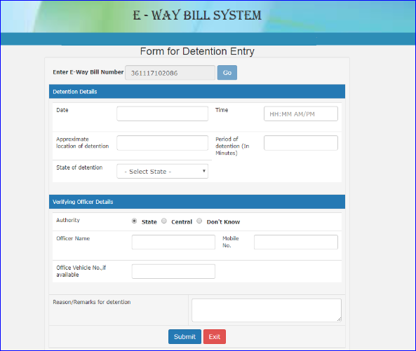 step 4 enter the ewb number and click go