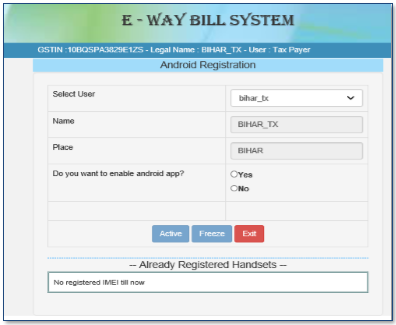 android registration