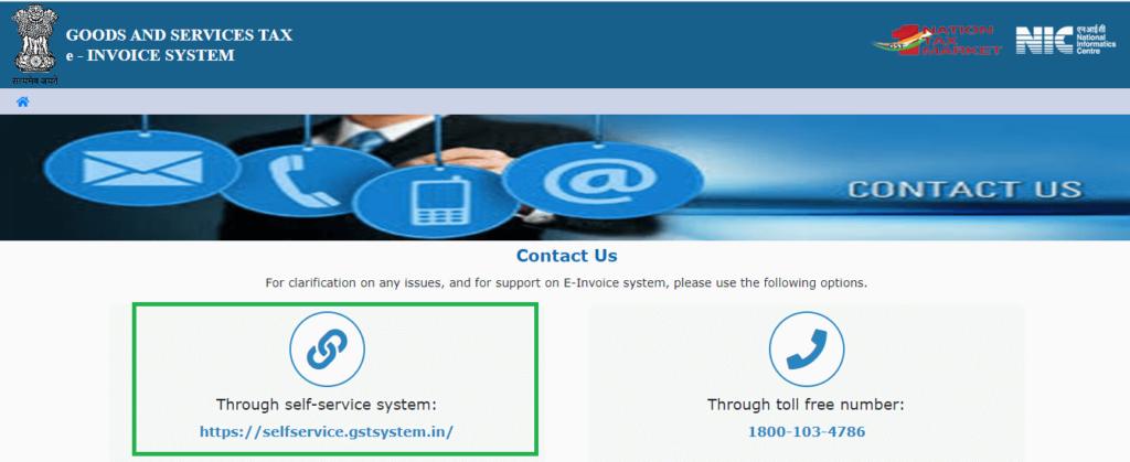 Once you choose that you will be redirected to a new page and click on the self-service system link