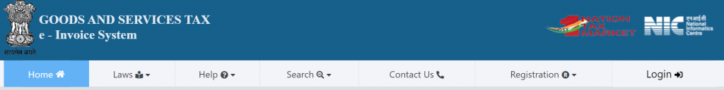 The Taxpayer first needs to log in to the Invoice Registration Portal.